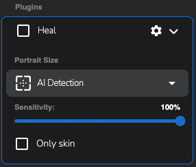 Plugin properties using the «Heal» example