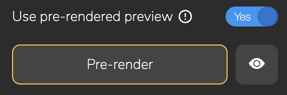 Pre-rendering Mode for Photo Processing
